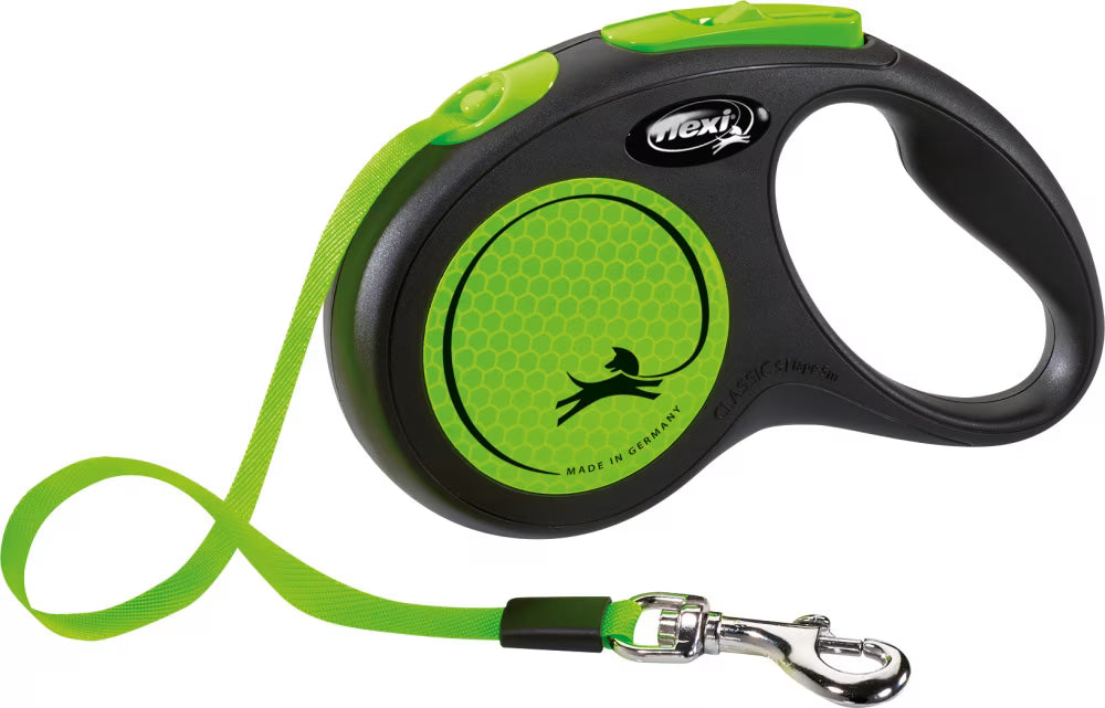Flexi Classic Neonbånd  – 5 m / Maks 15 kg