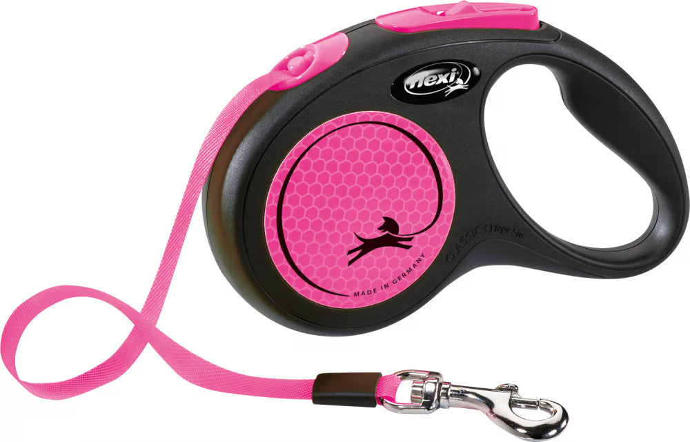 Flexi Classic Neonbånd  – 5 m / Maks 15 kg