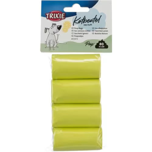 Trixie Hundeposer med sitronduft – 4 ruller / 80 poser